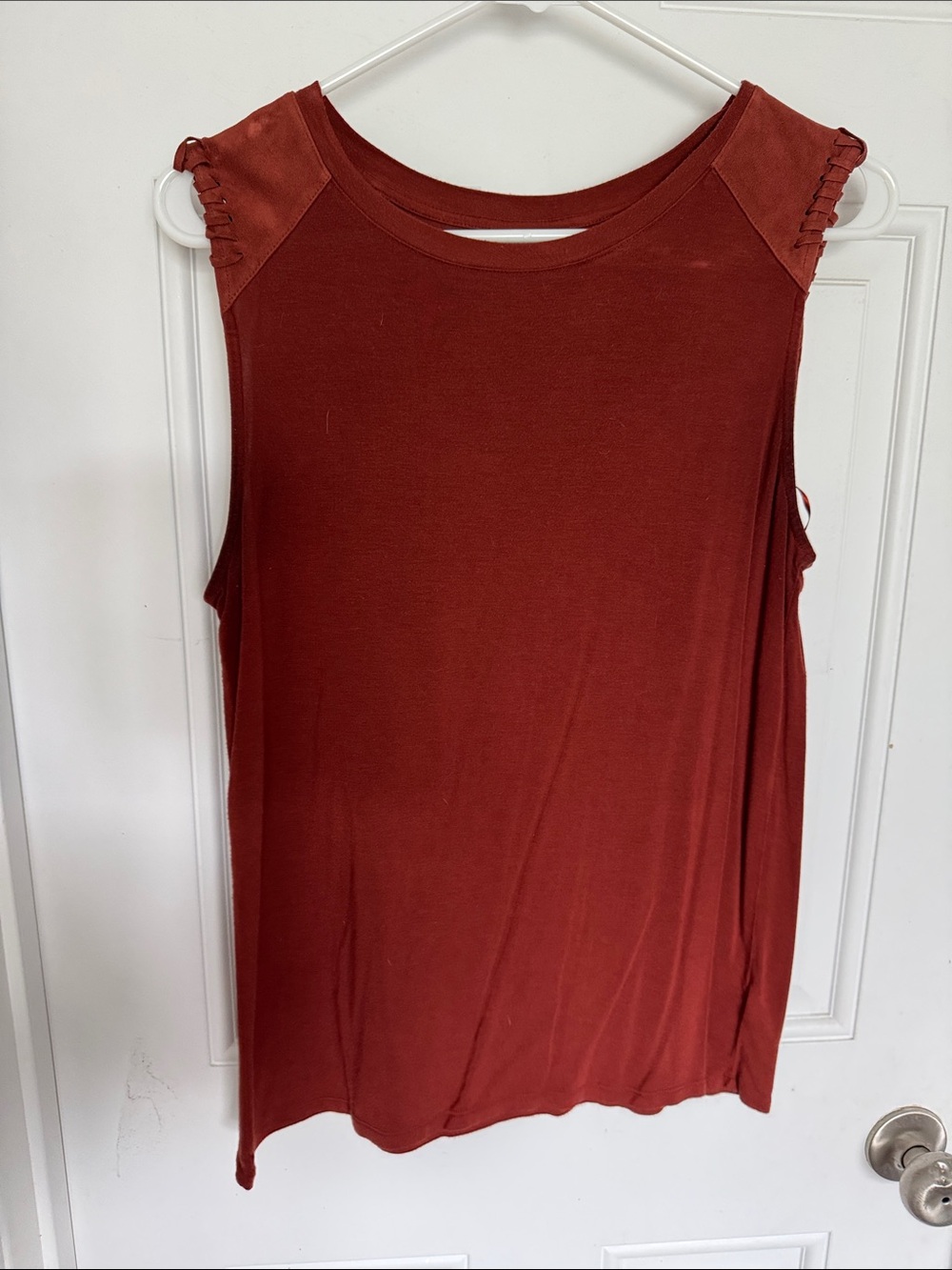 Mossimo Supply Co. Sleeveless Tank Top in Deep Rust